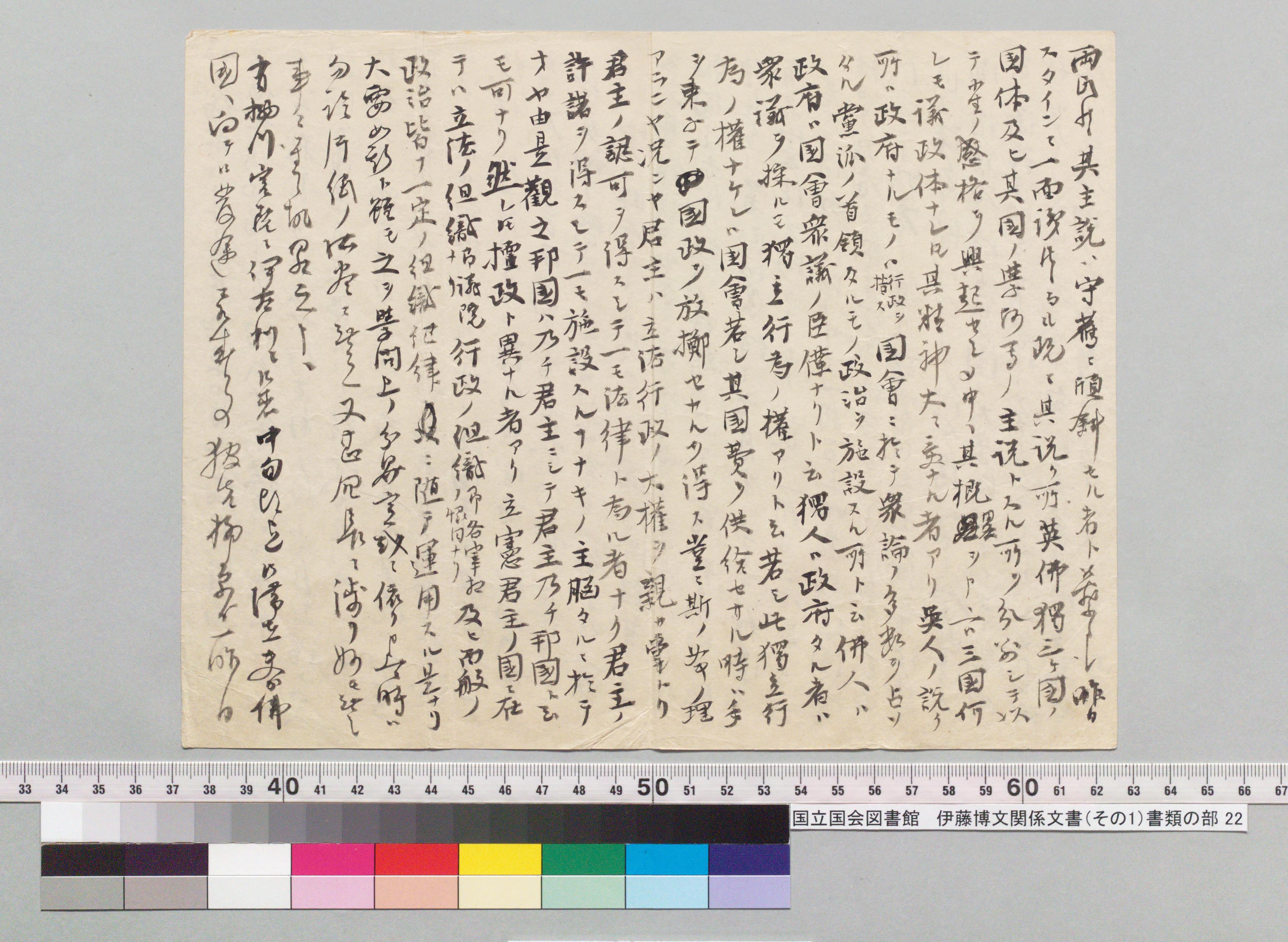 伊藤博文 書簡